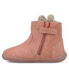 Garvalin Παιδικά Ανατομικά Δερμάτινα Μποτάκια 251302-B626-WOOD - ΡΟΖ/NUDE