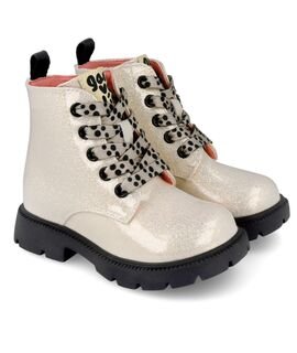 Garvalin Παιδικά Μποτάκια Αρβυλάκια Λουστρίνι 251340-B725-CREMA - ΕΚΡΟΥ