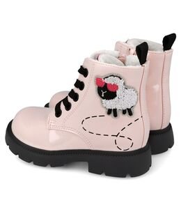 Garvalin Παιδικά Μποτάκια Αρβυλάκια Λουστρίνι 251342-B032-ROSA - ΡΟΖ