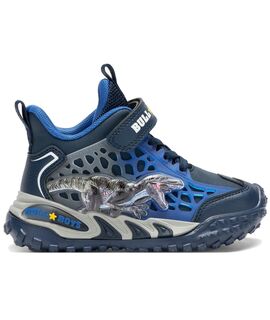 BULL BOYS Παιδικά Sneakers με ΦΩΤΑΚΙΑ DNAL5153-BL01 VELOCIRAPTOR BLU - ΜΠΛΕ