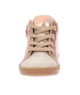 Kickers Παιδικά Δερμάτινα Ανατομικά Μποτάκια Kick Welly rose clair 1223511-10-131 - ΡΟΖ