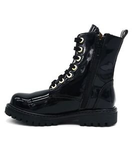 SALTY Παιδικά Δερμάτινα Ανατομικά Μποτάκια Αρβυλάκια KW25-45-ΜΑΥΡΟ ΛΟΥΣΤΡΙΝΙ