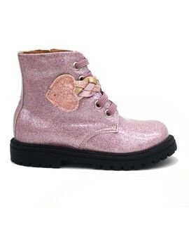 ABY Shoes Παιδικά Δερμάτινα Ανατομικά Μποτάκια Αρβυλάκια Aby535-ΡΟΖ