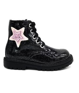 ABY Shoes Παιδικά Δερμάτινα Ανατομικά Μποτάκια Αρβυλάκια Aby538-ΜΑΥΡΟ