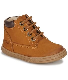 Kickers Παιδικά Δερμάτινα Ανατομικά Μποτάκια Tackland camel marron 785323-10-116 - ΚΑΜΕΛ/ΤΑΜΠΑ