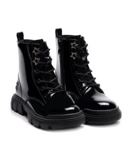 LELLI KELLY Παιδικά Δερμάτινα Μποτάκια Αρβυλάκια MALIKA STIVALE NERO LKHH5300-NE01 - ΜΑΥΡΟ