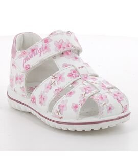 PRIMIGI Παιδικά Ανατομικά Δερμάτινα Παπουτσοπέδιλα 1363522 bianco/rosa -ΛΕΥΚΟ/ΡΟΖ