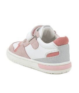 PRIMIGI Παιδικά Ανατομικά Δερμάτινα Sneakers 1407000 bianco/baby pink - ΡΟΖ