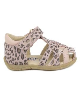 PRIMIGI Παιδικά Ανατομικά Δερμάτινα Παπουτσοπέδιλα 1413122 cipria - ΡΟΖ/ΛΕΟΠΑΡ