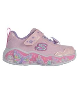 SKECHERS Παιδικά Sneakers με ΦΩΤΑΚΙΑ Butterfly Bliss velcro lights 303066N-LPMT - ΡΟΖ