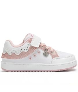 LELLI KELLY Παιδικά Sneakers με ΦΩΤΑΚΙΑ LKAL8056-BI01 FRANGETTA MIX BIANCO - ΛΕΥΚΟ