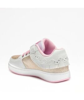 LELLI KELLY Παιδικά Sneakers με ΦΩΤΑΚΙΑ LKAL8058-BI01 FRANGETTA MIX BIANCO/ORO - ΛΕΥΚΟ/ΧΡΥΣΟ