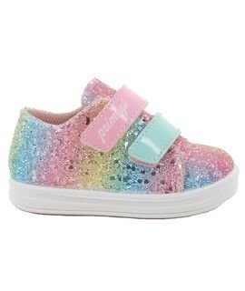 PRIMIGI Παιδικά Ανατομικά Sneakers 1355200 pink/sky blue glitter - ΠΟΛΥΧΡΩΜΟ