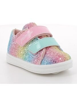 PRIMIGI Παιδικά Ανατομικά Sneakers 1355200 pink/sky blue glitter - ΠΟΛΥΧΡΩΜΟ