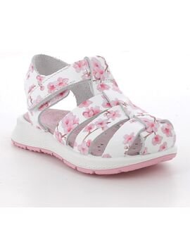 PRIMIGI Παιδικά Ανατομικά Δερμάτινα Παπουτσοπέδιλα 1365833 bianco/rosa - ΛΕΥΚΟ/ΡΟΖ