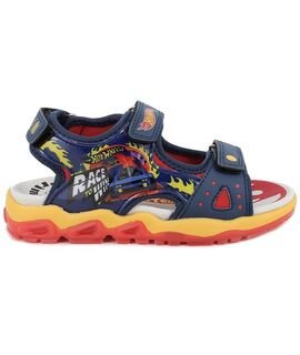 Primigi HOT WHEELS Παιδικά Ανατομικά Πέδιλα με ΦΩΤΑΚΙΑ 1491500 blue/red - ΜΠΛΕ