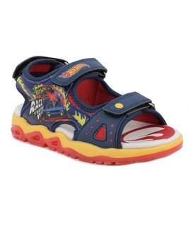 Primigi HOT WHEELS Παιδικά Ανατομικά Πέδιλα με ΦΩΤΑΚΙΑ 1491500 blue/red - ΜΠΛΕ