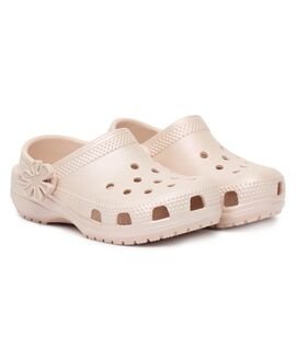 CROCS Παιδικά Σαμπό Θαλάσσης Classic Pearl Shine Clog 212815-6UR QUART - ΡΟΖ/NUDE