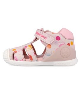 Biomecanics Παιδικά Ανατομικά Δερμάτινα Παπουτσοπέδιλα 262104-A779-COTTON - ΡΟΖ