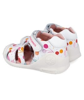 Biomecanics Παιδικά Ανατομικά Δερμάτινα Παπουτσοπέδιλα 262104-B050-BLANCO - ΛΕΥΚΟ