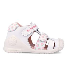 Biomecanics Παιδικά Ανατομικά Δερμάτινα Παπουτσοπέδιλα 262107-B050-BLANCO - ΛΕΥΚΟ