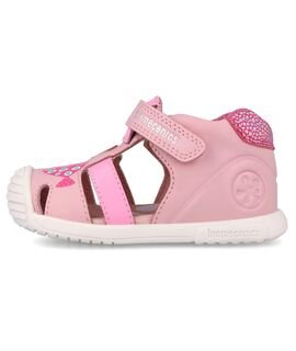 Biomecanics Παιδικά Ανατομικά Δερμάτινα Παπουτσοπέδιλα 262108-A032-ROSA - ΡΟΖ