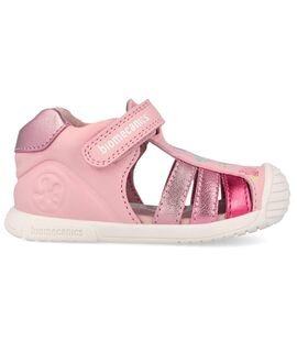 Biomecanics Παιδικά Ανατομικά Δερμάτινα Παπουτσοπέδιλα 262109-A032-ROSA - ΡΟΖ