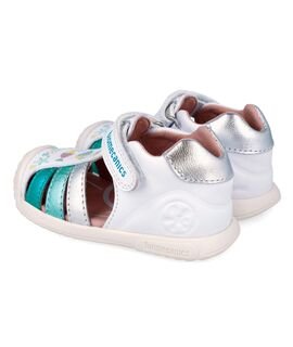 Biomecanics Παιδικά Ανατομικά Δερμάτινα Παπουτσοπέδιλα 262109-B050-BLANCO - LEΛΕΥΚΟ