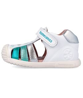 Biomecanics Παιδικά Ανατομικά Δερμάτινα Παπουτσοπέδιλα 262109-B050-BLANCO - LEΛΕΥΚΟ