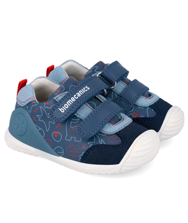 Biomecanics Παιδικά Ανατομικά Δερμάτινα Μποτάκια 262120-A556-PETROL - ΜΠΛΕ