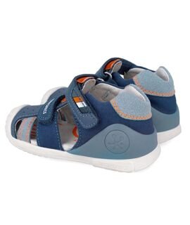 Biomecanics Παιδικά Ανατομικά Δερμάτινα Παπουτσοπέδιλα 262123-A556-PETROL - ΜΠΛΕ