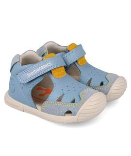 Biomecanics Παιδικά Ανατομικά Δερμάτινα Παπουτσοπέδιλα 262130-B862-ARTIC - ΓΑΛΑΖΙΟ