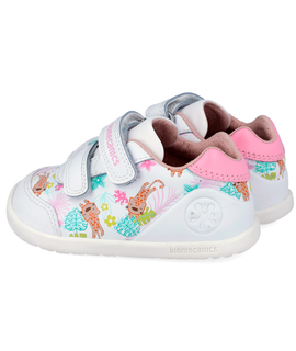 Biomecanics Παιδικά Ανατομικά Δερμάτινα Sneakers 262156-A050-BLANCO - ΛΕΥΚΟ