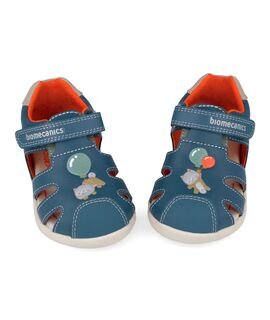 Biomecanics Παιδικά Ανατομικά Δερμάτινα Παπουτσοπέδιλα 262167-A556-PETROL - ΜΠΛΕ