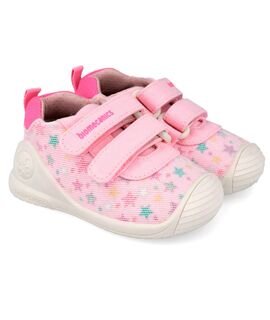 Biomecanics Παιδικά Πάνινα Ανατομικά Sneakers High 262176-A032-ROSA - ΡΟΖ