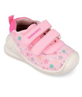 Biomecanics Παιδικά Πάνινα Ανατομικά Sneakers High 262176-A032-ROSA - ΡΟΖ