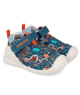 Biomecanics Παιδικά Πάνινα Ανατομικά Παπουτσοπέδιλα 262184-A556-PETROL - ΜΠΛΕ