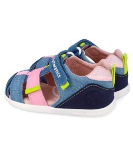 Biomecanics Παιδικά Πάνινα Ανατομικά Παπουτσοπέδιλα 262199-C727-JEANS Y ROSA - ΜΠΛΕ/ΤΖΙΝ-ΡΟΖ