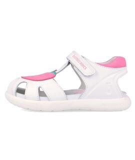 Biomecanics Παιδικά Ανατομικά Δερμάτινα Παπουτσοπέδιλα 262201-A050-BLANCO - ΛΕΥΚΟ