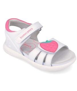 Biomecanics Παιδικά Ανατομικά Δερμάτινα Πέδιλα 262204-A050-BLANCO - ΛΕΥΚΟ