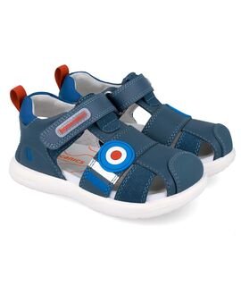 Biomecanics Παιδικά Δερμάτινα Ανατομικά Παπουτσοπέδιλα 262234-A556-PETROL - ΜΠΛΕ