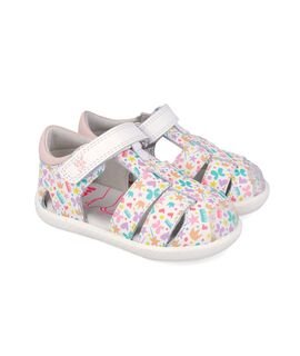 Garvalin Παιδικά Ανατομικά Παπουτσοπέδιλα 262326-B310-BLANCO Y MULTICOLOR - ΛΕΥΚΟ/ΠΟΛΥΧΡΩΜΟ