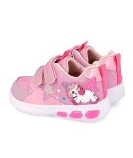 Garvalin Παιδικά Ανατομικά Sneakers ΦΩΤΑΚΙΑ 262720-A032-ROSA - ΡΟΖ