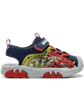 BULL BOYS Παιδικά Παπουτσοπέδιλα με ΦΩΤΑΚΙΑ DNAL5194-BL11 VELOCIRAPTOR BLU - ΜΠΛΕ