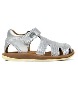 Camper Παιδικά Δερμάτινα Παπουτσοπέδιλα Bicho Pink 80372-088 GREY - ΑΣΗΜΙ