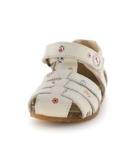 Falcotto Παιδικά Δερμάτινα Ανατομικά Παπουτσοπέδιλα Alby calf pr. liberty milk - ΕΚΡΟΥ