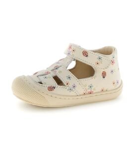 Naturino Παιδικά Δερμάτινα Ανατομικά Παπουτσοπέδιλα Wad calf pr. june milk - ΕΚΡΟΥ