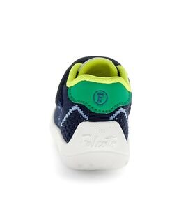 Falcotto Παιδικά Ανατομικά Sneakers Free 2 VL. knitted/eco calf navy-green - ΜΠΛΕ