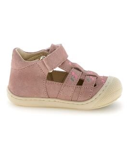 Naturino Παιδικά Δερμάτινα Ανατομικά Παπουτσοπέδιλα Bede embr suede embr. cherry pink - ΡΟΖ