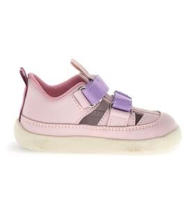 Naturino Παιδικά Δερμάτινα Ανατομικά Παπουτσοπέδιλα Barefoot Giommy. calf pink - ΡΟΖ